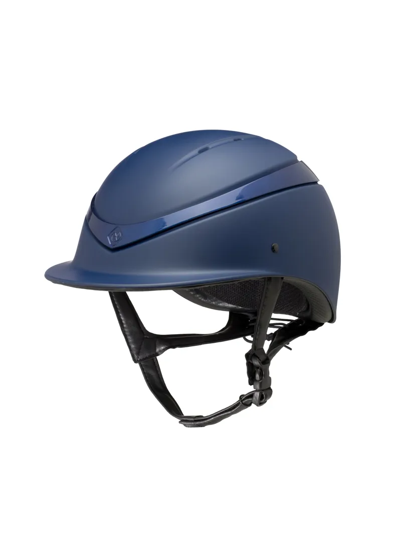 Charles Owen Luna Size 52-55 Unisex in Navy with Navy Gloss